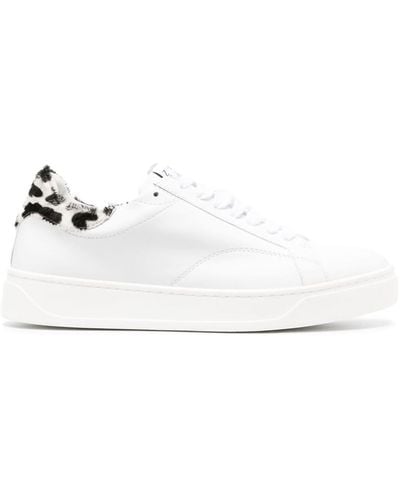 Lanvin Ddb0 Leather Sneakers - White
