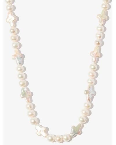 Hatton Labs Beaded Pearl Necklace - Multicolour