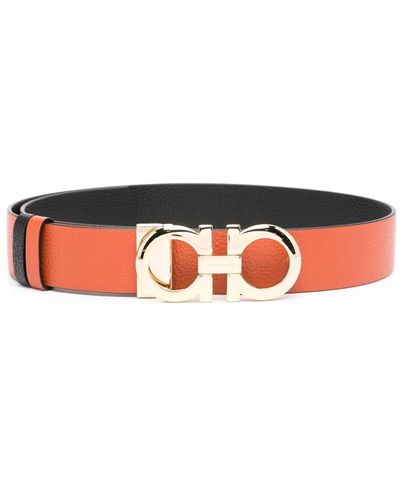 Ferragamo Leren Riem - Wit