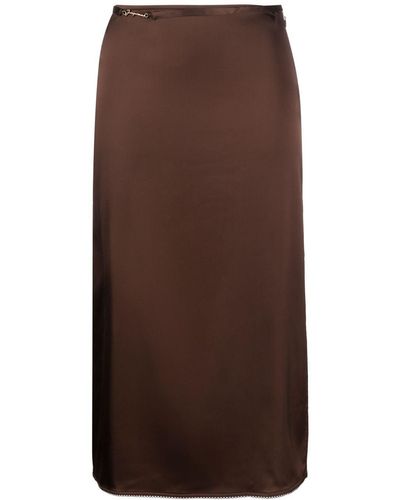 Jacquemus La Jupe Notte Midi Skirt - Brown