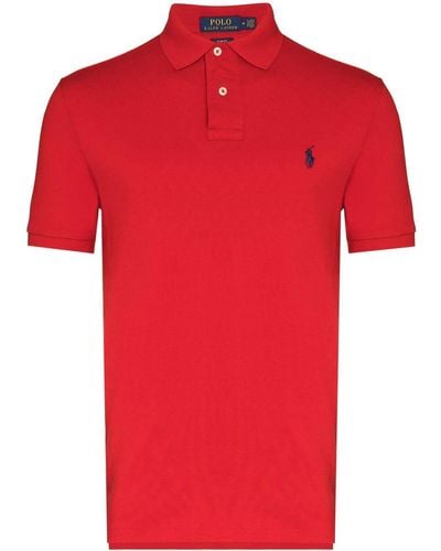 Polo Ralph Lauren Poloshirt mit Polo Pony - Rot