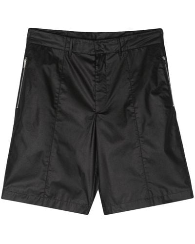 Iceberg Belted Mid-rise Bermuda Shorts - Black
