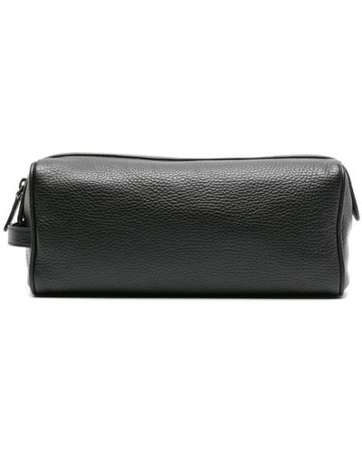 Common Projects Pebbled Leather Wash Bag - Black