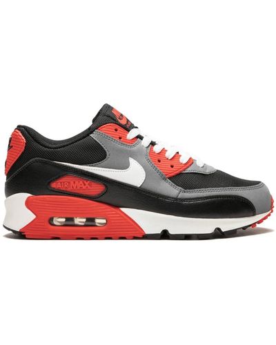 Nike Air Max 90 Panelled Trainers - Red