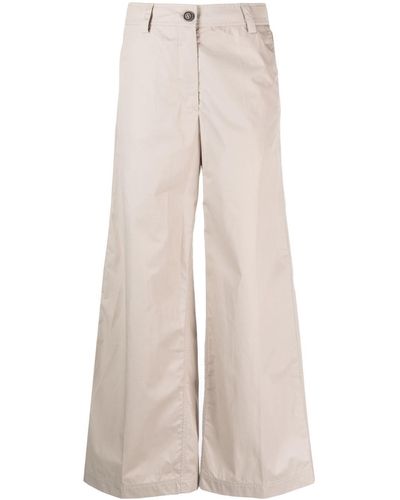 Parajumpers Cotton Wide-leg Pants - Natural