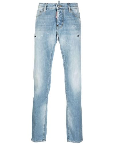 DSquared² Tief sitzende Slim-Fit-Jeans - Blau