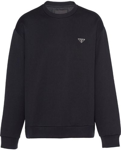 Prada Sweater Met Ronde Hals - Blauw