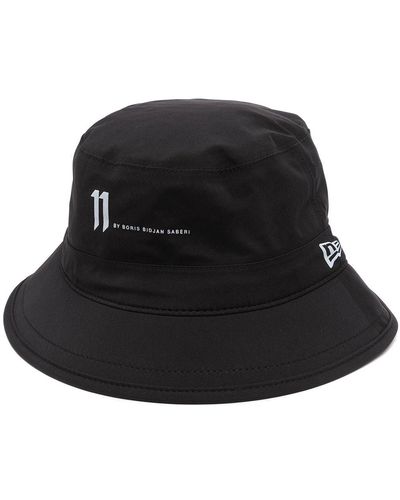 Boris Bidjan Saberi 11 Gore-tex Reflective Logo Bucket Hat - Black