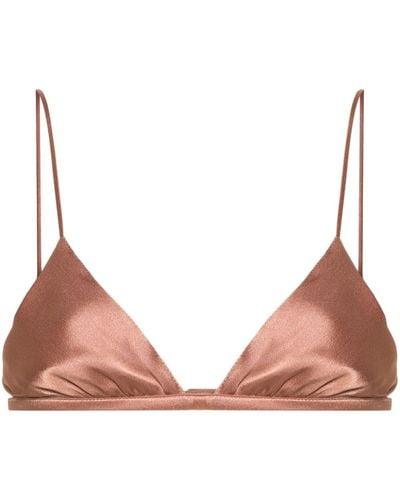 Alberta Ferretti Cropped-Bralet - Natur