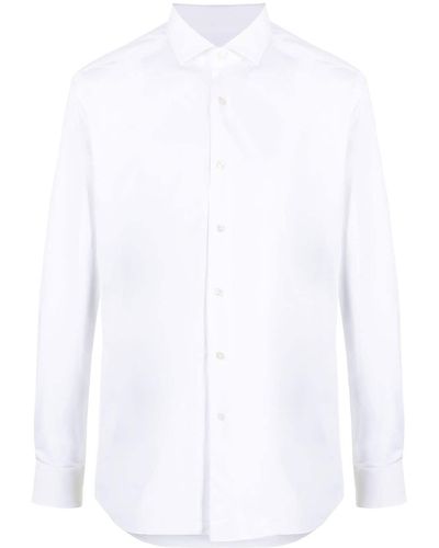 Xacus Long-sleeve Button-up Shirt - White