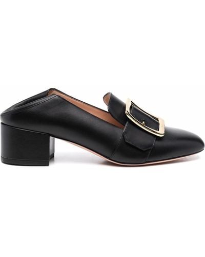 Bally Janelle Buckle Court Shoes - Black