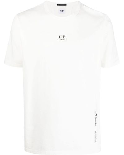 C.P. Company Logo-print Cotton T-shirt - White