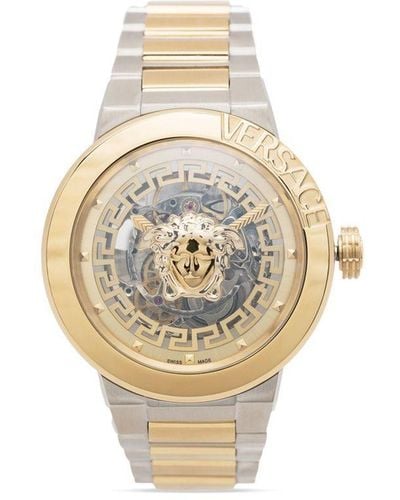Versace メドゥーサ インフィニット スケルトン 40mm 腕時計 - ホワイト