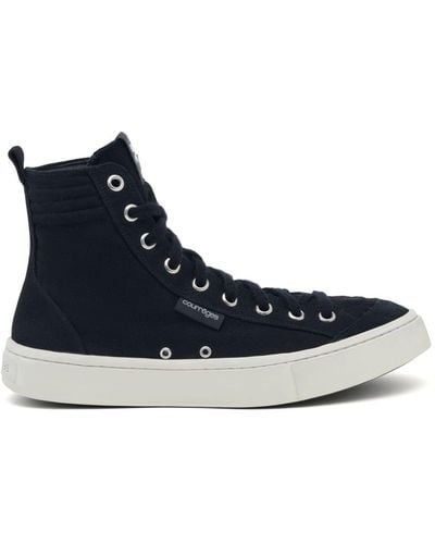 Courreges Canvas 01 High-top Sneakers - Blue