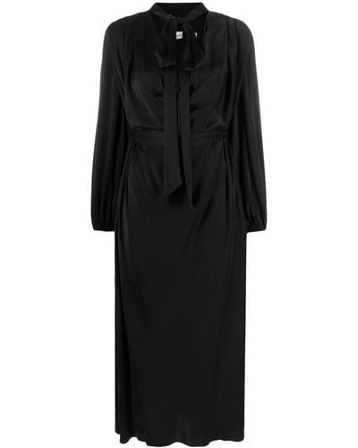 Zimmermann タイネック ギャザードレス - ブラック