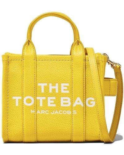 Marc Jacobs The Leather Tote Kleine Shopper - Geel