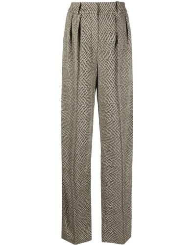 The Mannei Volt Straight-leg Trousers - Grey