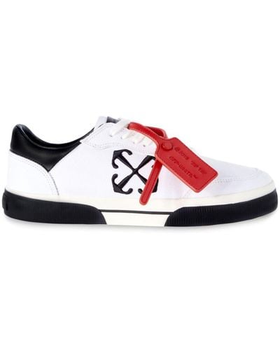 Off-White c/o Virgil Abloh Low Vulcanized Canvas Sneakers - Rood