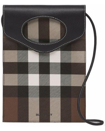 Burberry Check Pocket Phone Case - Brown