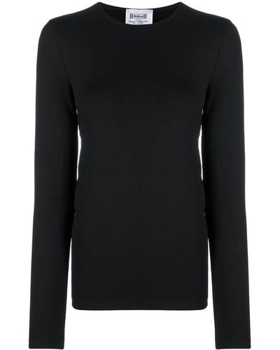 Wolford Velvet Sensation Long-sleeve T-shirt - Black