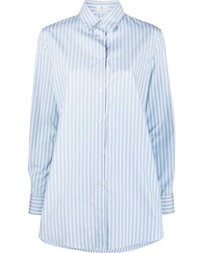 Etro Long-sleeve Striped Shirt - Blue