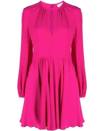 Giambattista Valli Long-sleeved Minidress - Pink