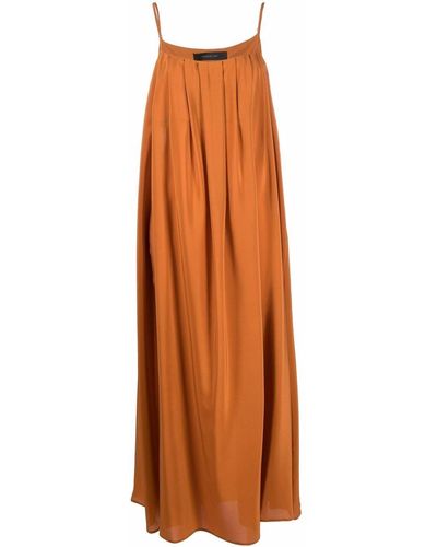 FEDERICA TOSI Geplooide Maxi-jurk - Oranje