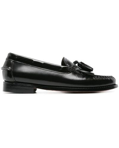 G.H. Bass & Co. Weejuns Esther Kiltie Leather Loafers - Black