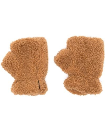 Apparis Ariel Teddy-fleece Gloves - Brown
