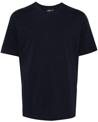 MAN ON THE BOON. Crew-neck Cotton T-shirt - Blue