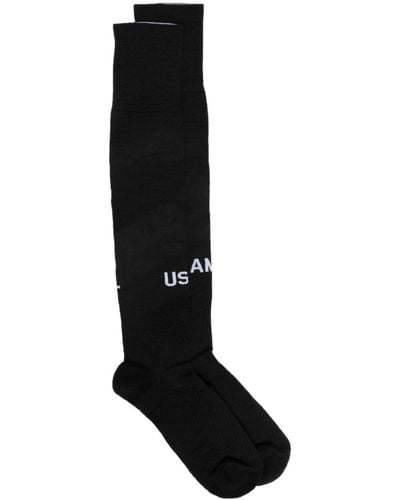 Ambush Logo-intarsia Socks - Black