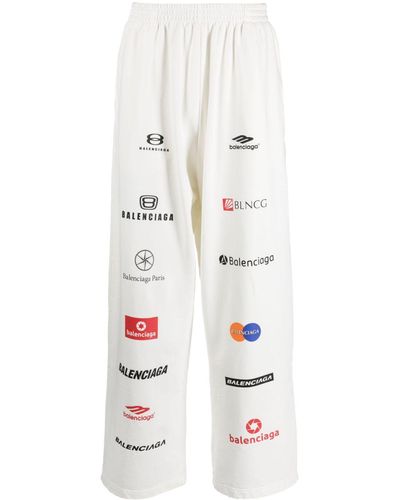 Mens Balenciaga  Adidas Baggy Sweatpants in White  Balenciaga NL