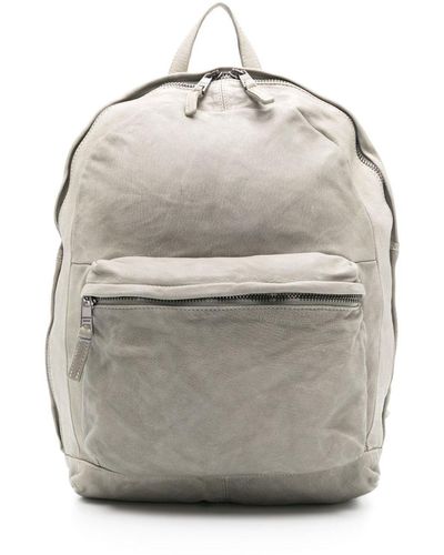 Giorgio Brato Zip-up Leather Backpack - Grey