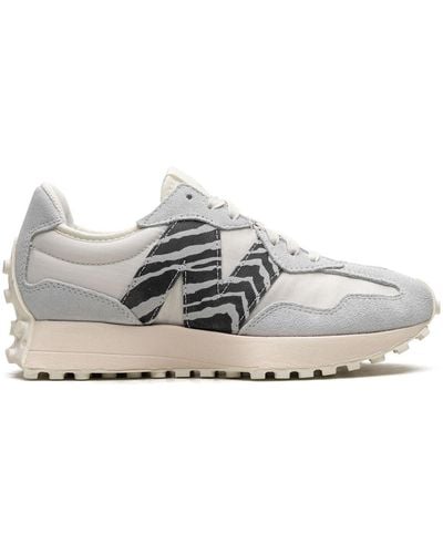 New Balance 327 Zebra Pastel Blue Sneakers - Grau