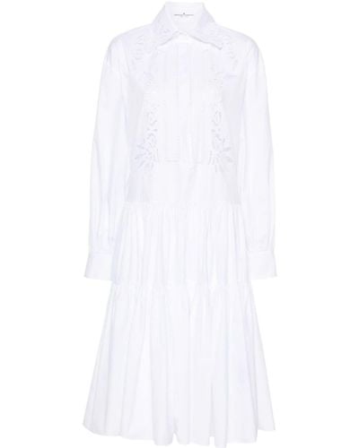 Ermanno Scervino Cut-out Flared Maxi Dress - White
