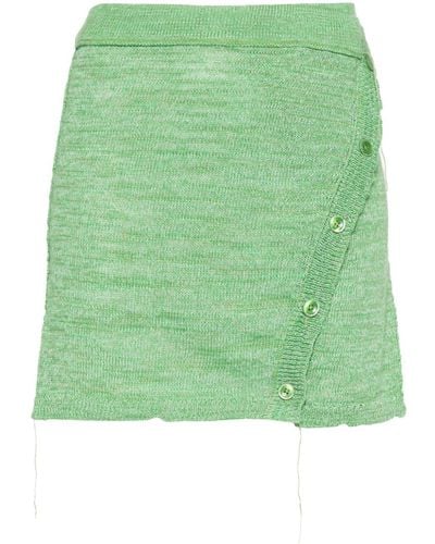Acne Studios Knitted Mini Skirt - Green