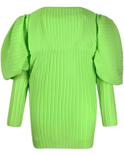 Solace London Chiffon Mini-jurk - Groen