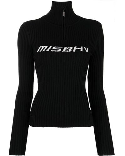 MISBHV Top Met Logo - Zwart