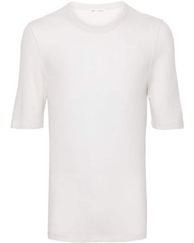 Ami Paris Semi-sheer Lyocell T-shirt - White