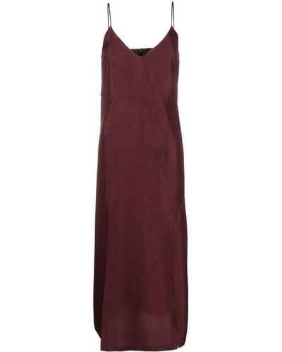 Rohe Side-slits Maxi Slip Dress - Purple