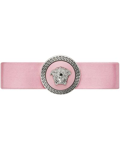 Versace メドゥーサ ヘアクリップ - ピンク