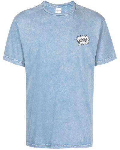 RIPNDIP ロゴ Tシャツ - ブルー