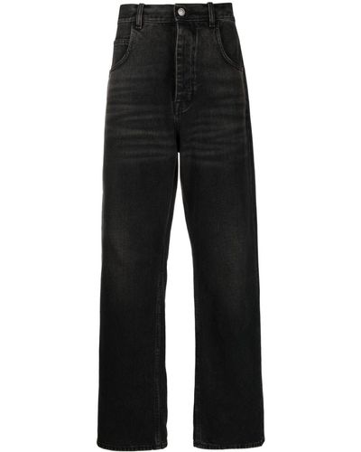 Haikure Straight-leg Cotton Jeans - Black
