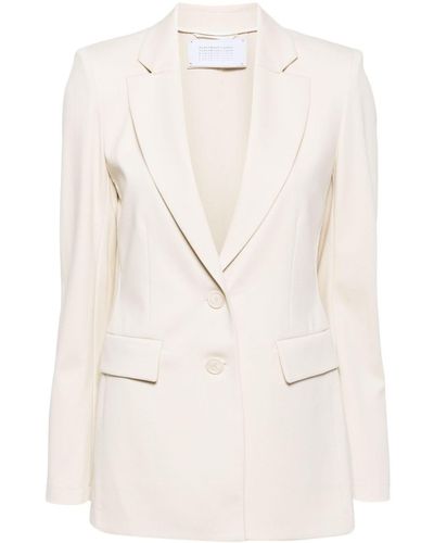 Harris Wharf London Notched-lapels Single-breasted Blazer - Natural