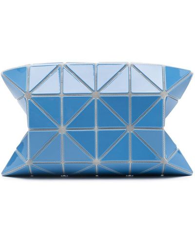Bao Bao Issey Miyake Trousse con inserto geometrico - Blu