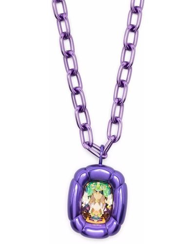 Swarovski Dulcis Pendant Necklace - Purple