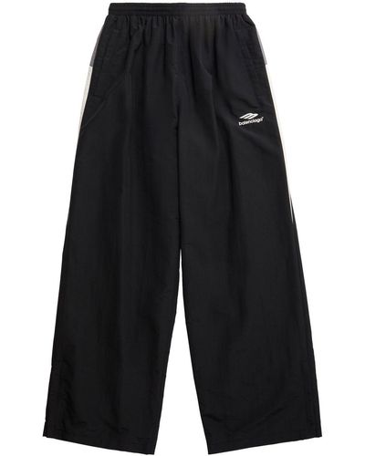 Balenciaga Pantalones de chándal con paneles - Negro