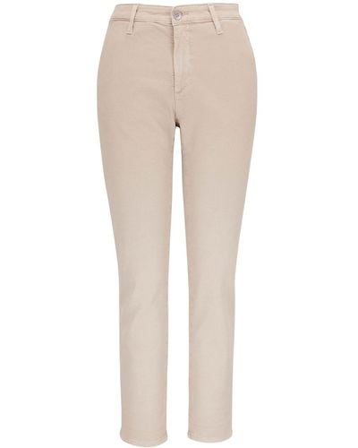 AG Jeans Caden Cropped Tailored Trousers - Natural