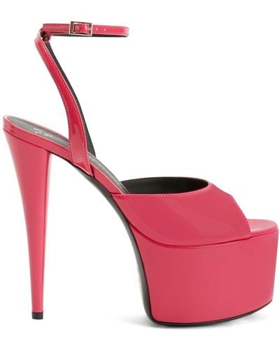 Giuseppe Zanotti Aida High Platform Sandals - Pink