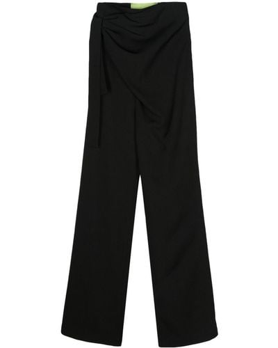 GAUGE81 Pantalones Carlow de talle alto - Negro